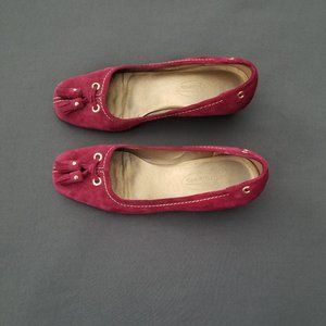 Talbot Suede Pump w/Tassels, GUC, Size 5B, Heel/Wedge Height 1.25"